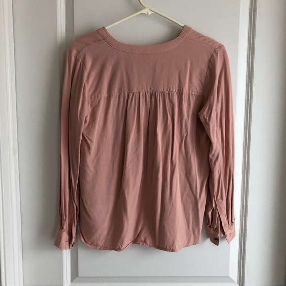 LOFT Pink Long Sleeved Blouse - Picture 2 of 7